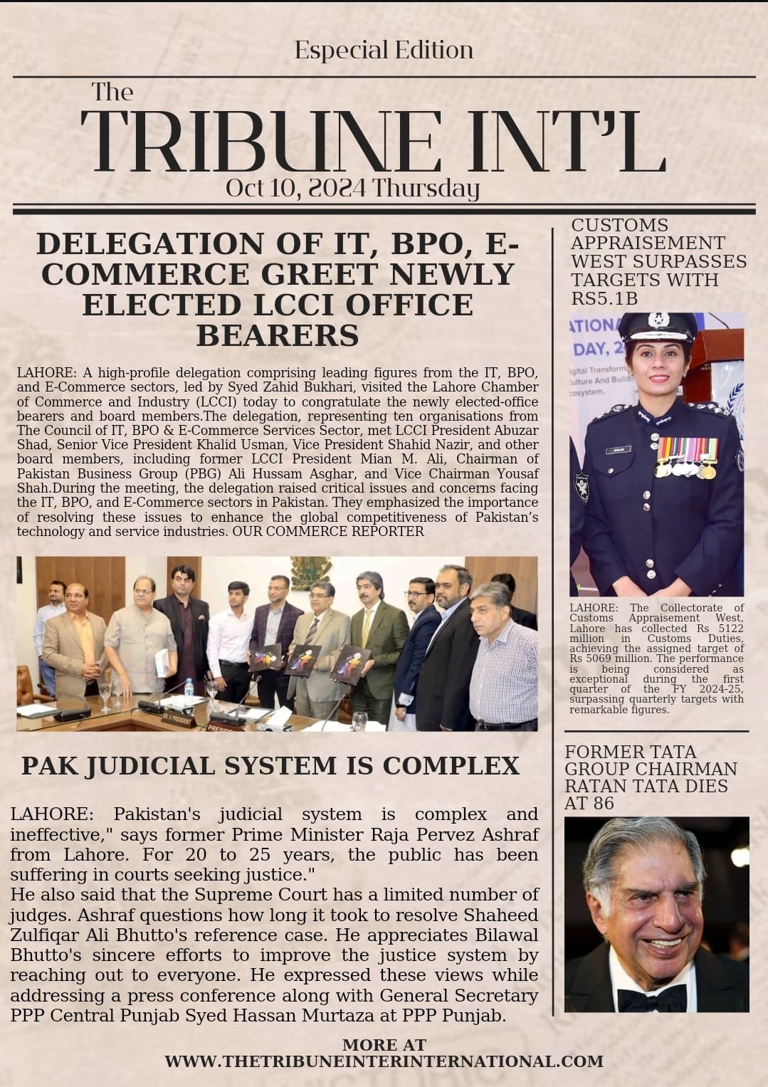 THE TRIBUNE INTERNATIONAL