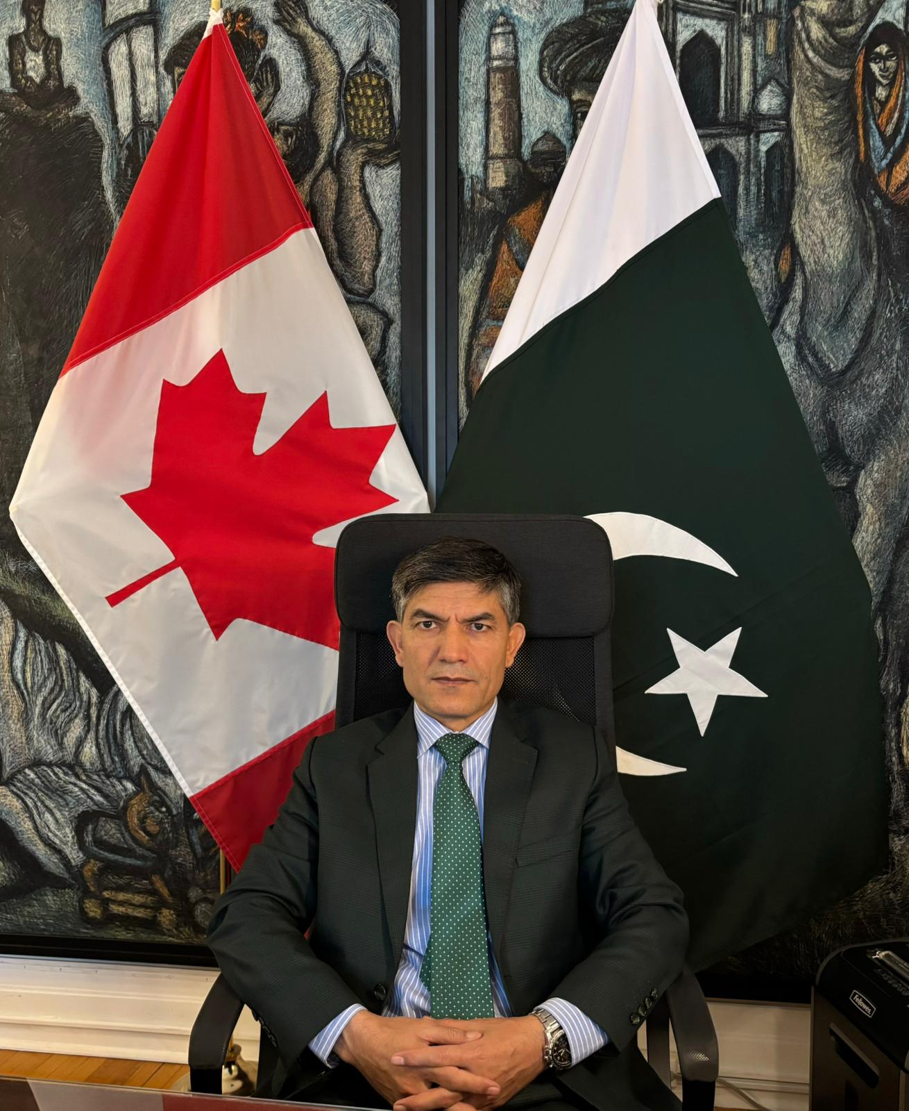 High Commissioner-designate Muhammad Saleem arrives in Ottawa