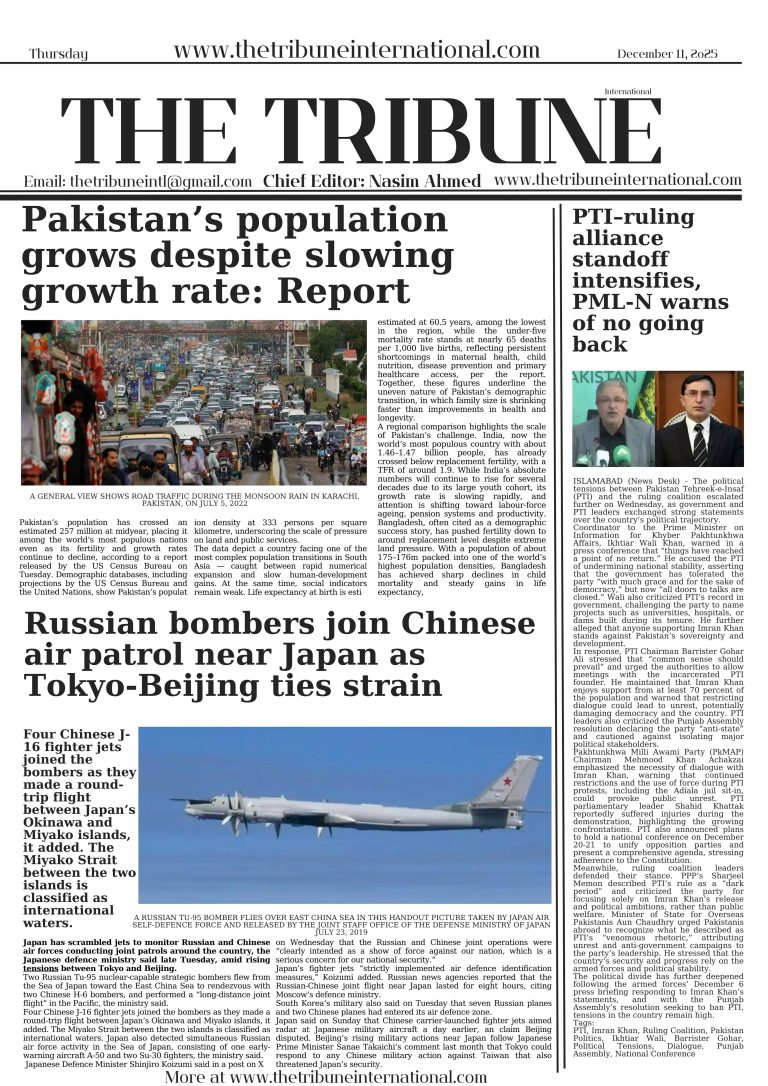 The Tribune International,  December 11, 202511