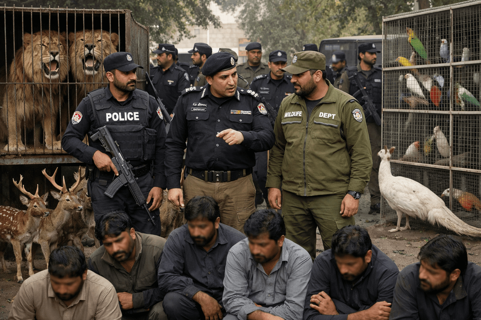 Lahore Police, Wildlife Department crack down on illegal possession of wild animals
