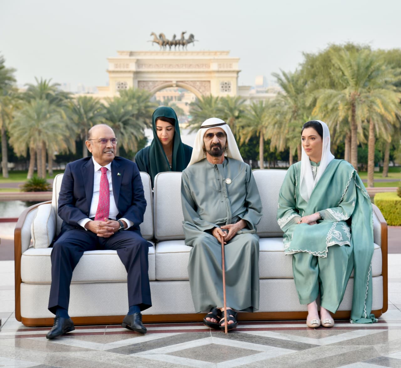 President Asif Ali Zardari met H.H Sheikh Mohammed bin Rashid Al Maktoum, VP and PM of UAE and ruler of Dubai