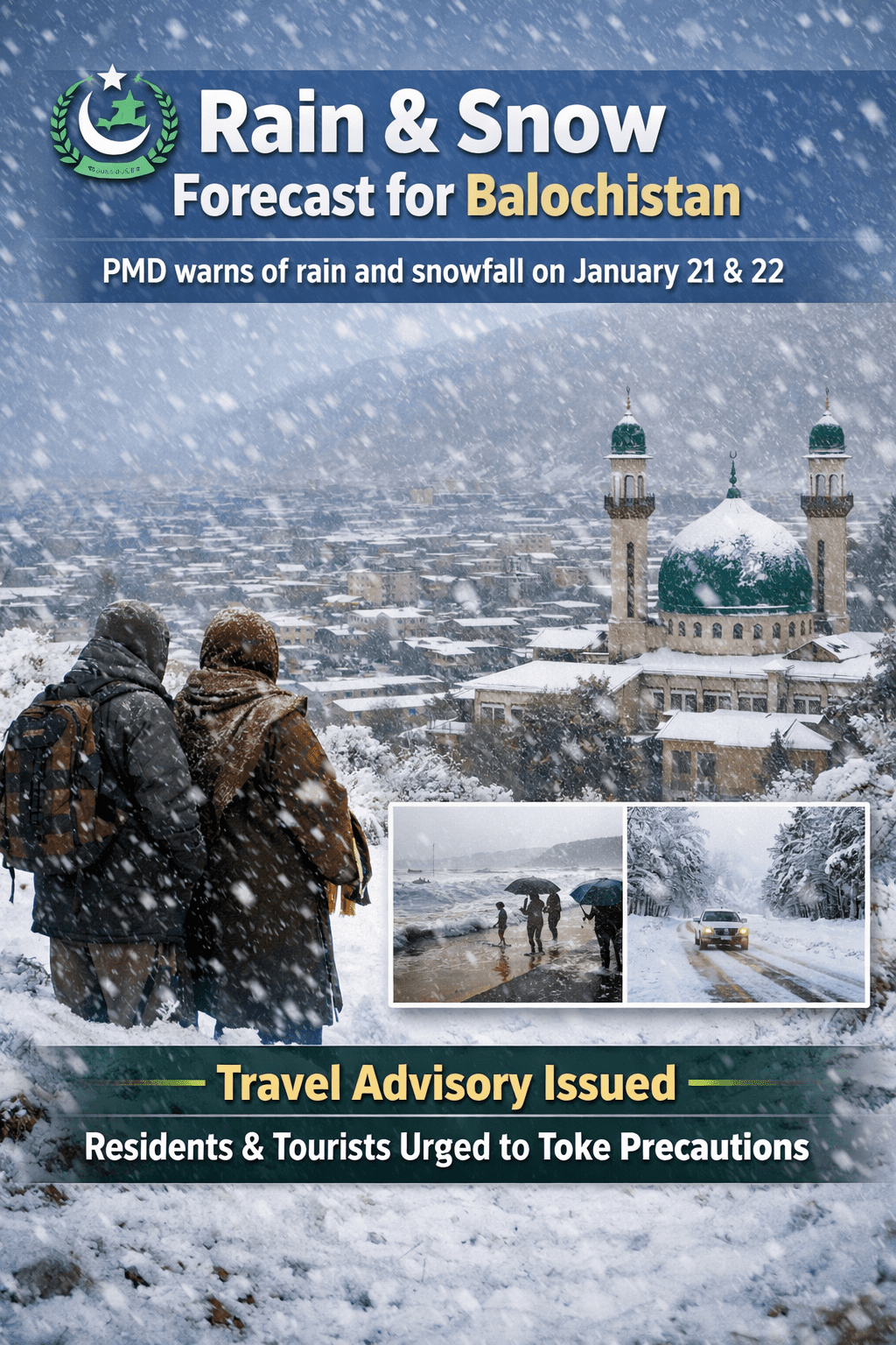 PMD forecasts rain and snowfall 