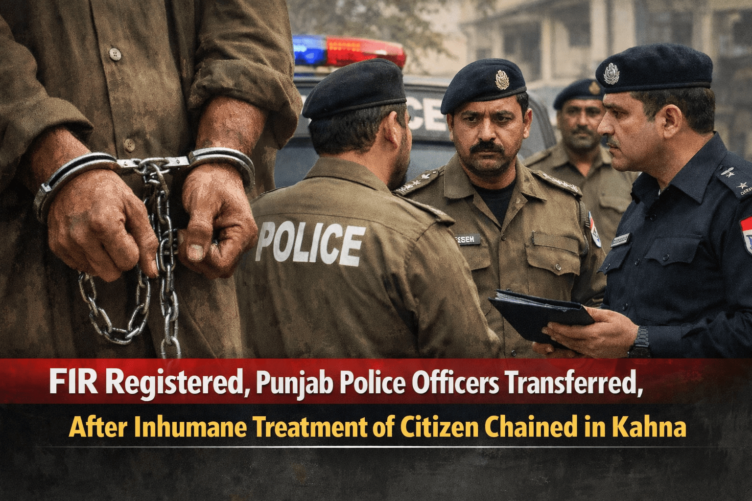 FIR registered, Punjab Police officers transferred, suspended after citizen chained in Kahna