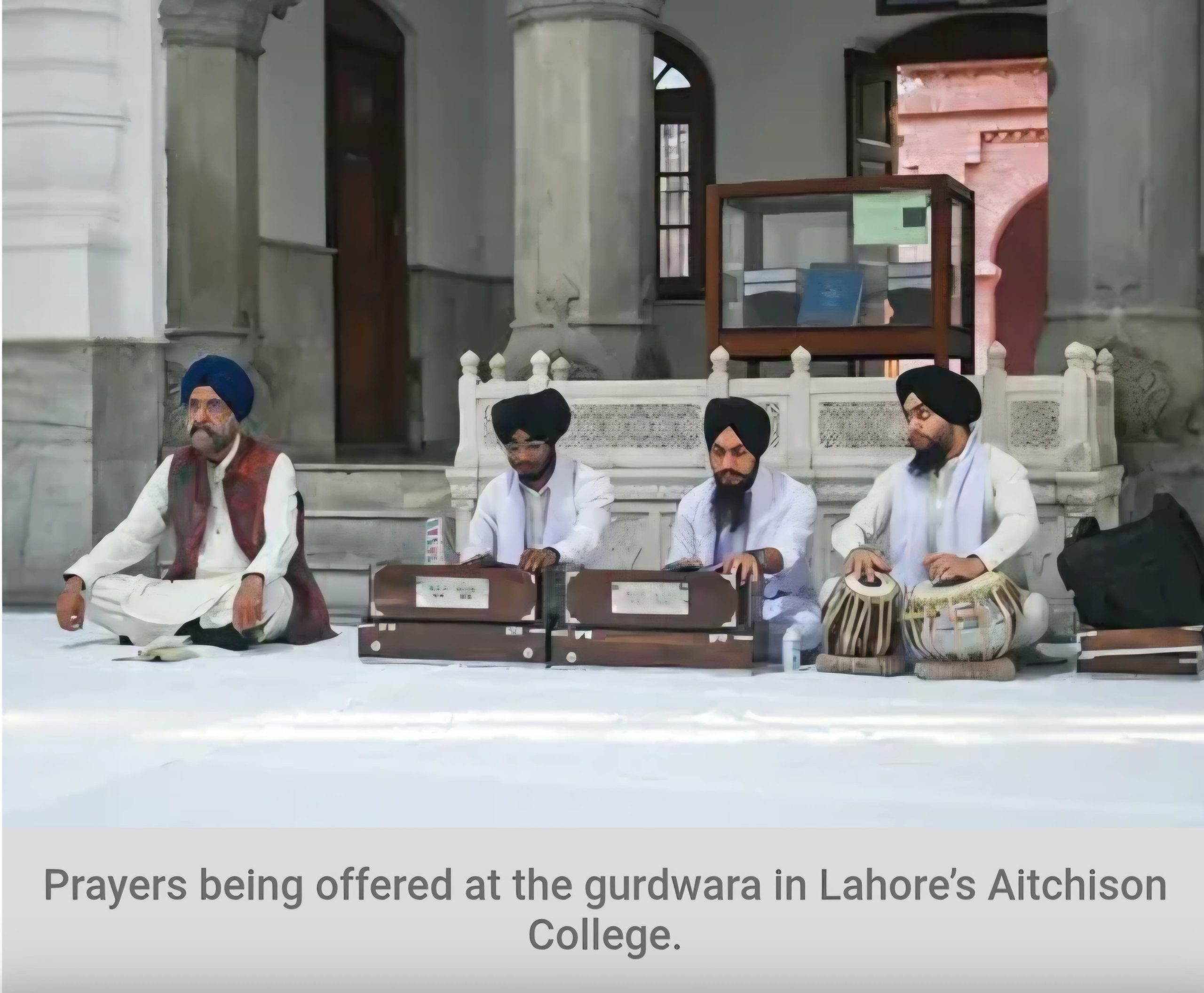 Sikh worship service held at Aitchison College Gurdwara after nearly 80 Years