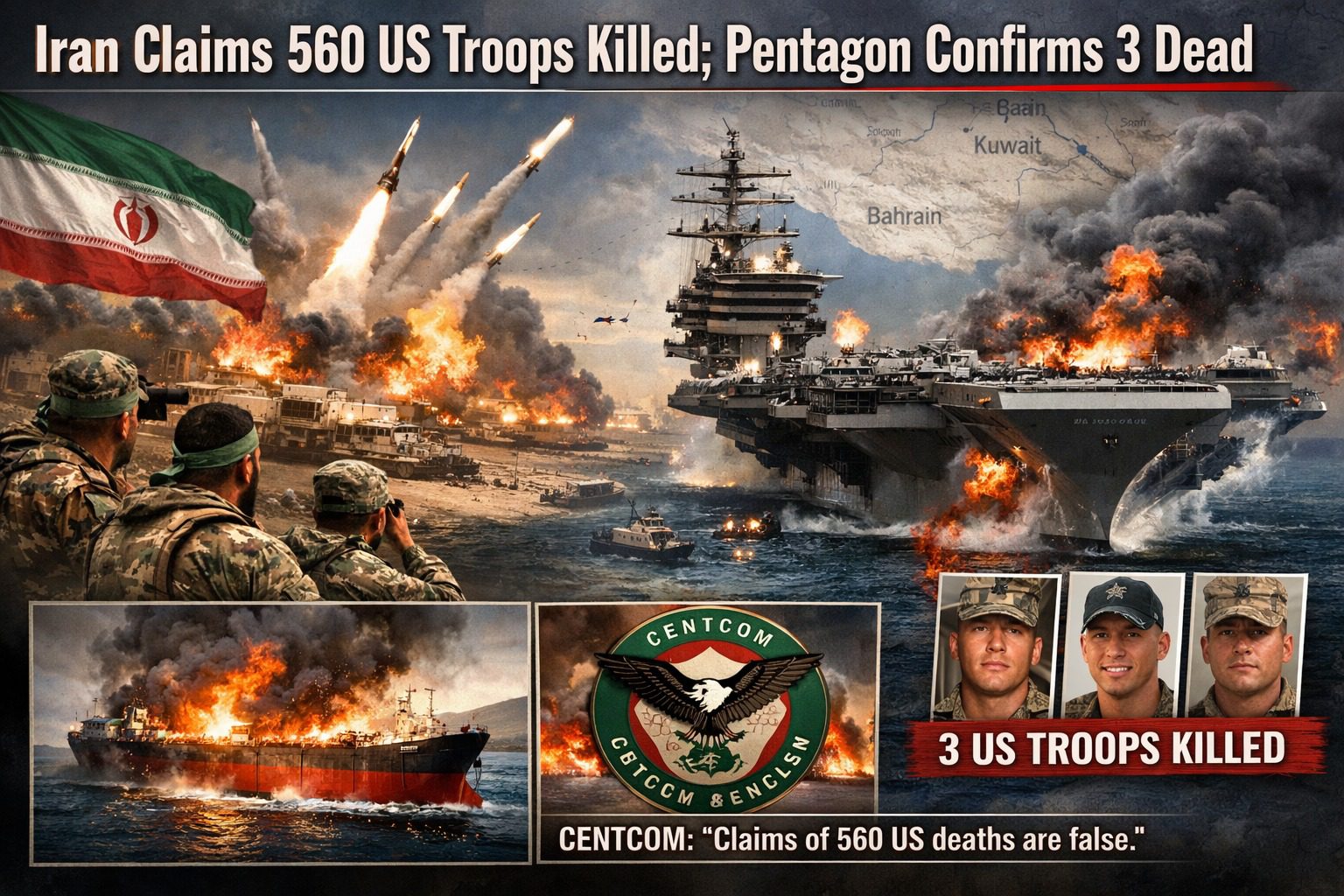 560 US troops killed in retaliatory strikes: Iran  