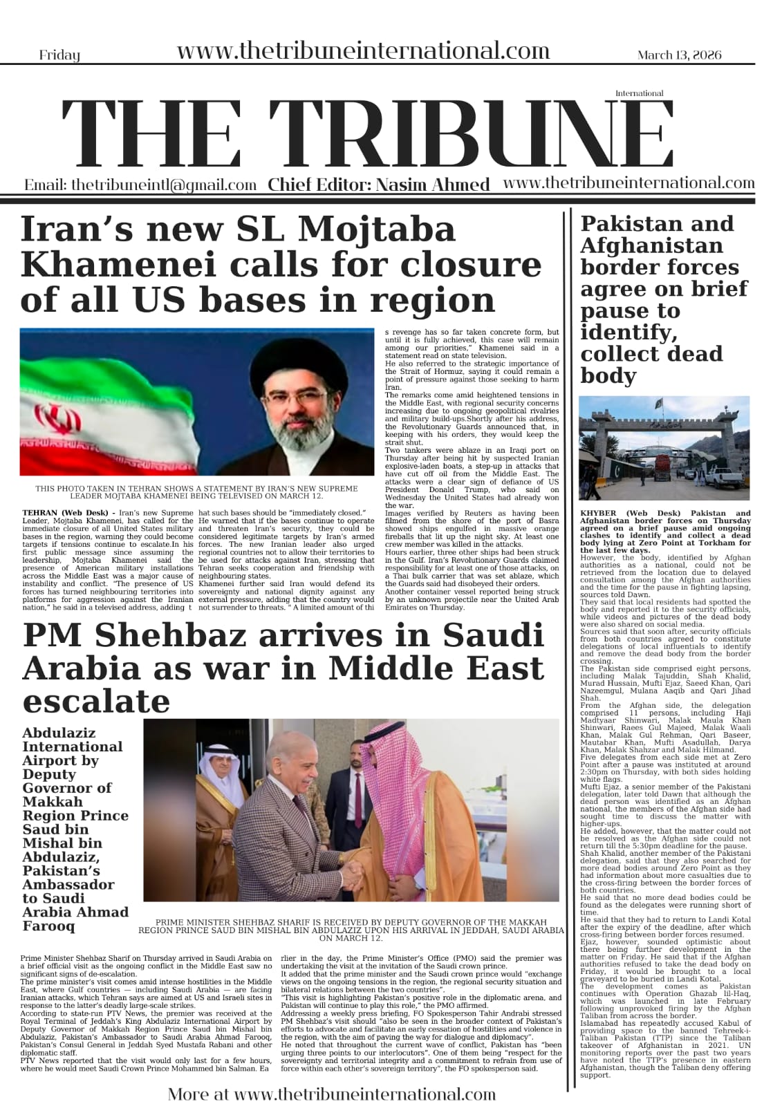 Epaper March 13, 2026