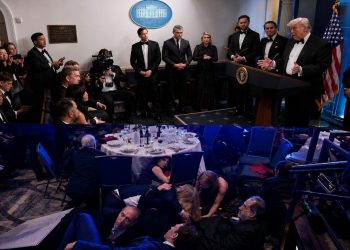 Trump rushed from White House correspondents’ dinner after gunfire sparks panic in Washington