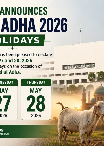 Govt announces three public holidays for Eid ul Adha 2026