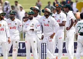 Shanto century puts Bangladesh in command against Pakistan on opening day