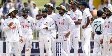 Shanto century puts Bangladesh in command against Pakistan on opening day