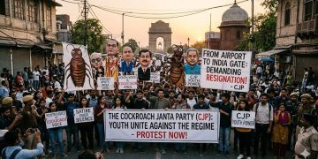 Satirical ‘Cockroach Party’ founder returns to India to mobilize viral youth movement for Delhi Street Protests