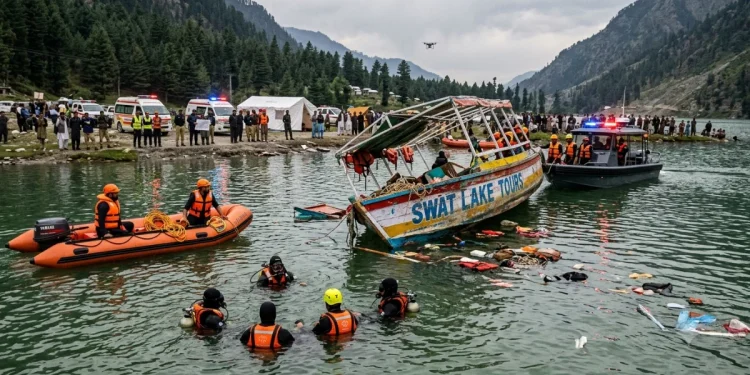 Five family members dead, four missing after tourist boat capsizes in Swat’s Saifullah Lake