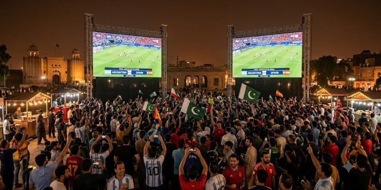 Big screens set up in major Pakistani cities for FIFA World Cup 2026 final