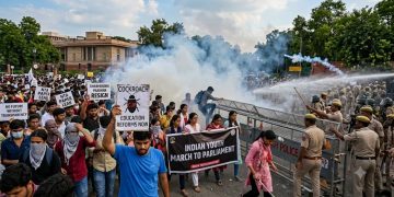Cockroach Janta Party leads Indian youth march towards Parliament as police fire tear gas